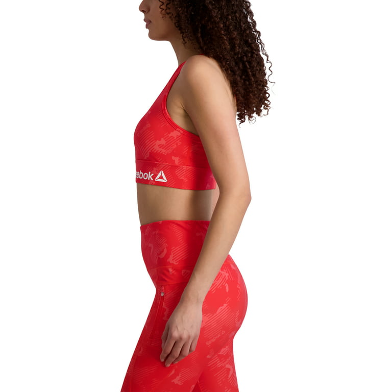 Reebok Women's Prime Essential Medium Impact Sports Bra with Back