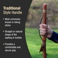 thumbnail image 4 of Brazos Rustic Wood Walking Stick, Sassafras, Traditional Style Handle, for Men & Women, Made in the USA, 55", 4 of 5