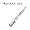 thumbnail image 3 of Fresas de carburo, fresas rotativas de corte simple, forma cilíndrica, fresas de corte, vástago de 1/8", cabeza de 5 mm para bits de amoladora de matriz, 3 of 3