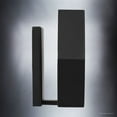 thumbnail image 5 of Urban Ambiance Luxury Industrial Wall Sconce, Small Size: 8.75"H x 10"W, with Geometric Style Elements, Natural Black Finish, UQL2773 from the Venezia Collection, 5 of 7