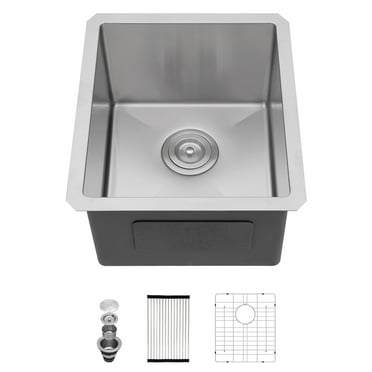 Lofeyo 15"x17"x10" Undermount Kitchen Bar Sink for RVs, Outdoor Kitchen