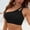 Black, variant on Sentmoon Supportive Bikini Top Curvy Bathing Suits for Women Tummy Control Push Up Solid Color Oversized Spaghetti Strap Backless Swimsuits for Women Summer Beach Necessities