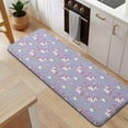 thumbnail image 5 of Purple Cartoon Unicorn Rainbow Cloud Heart Star Kitchen Rug Mat,Kitchen Runner Rugs Non Skid Washable,Decorative Kitchen Floor Mats for Kitchen,Sink,Laundry,17"x47.2", 5 of 7