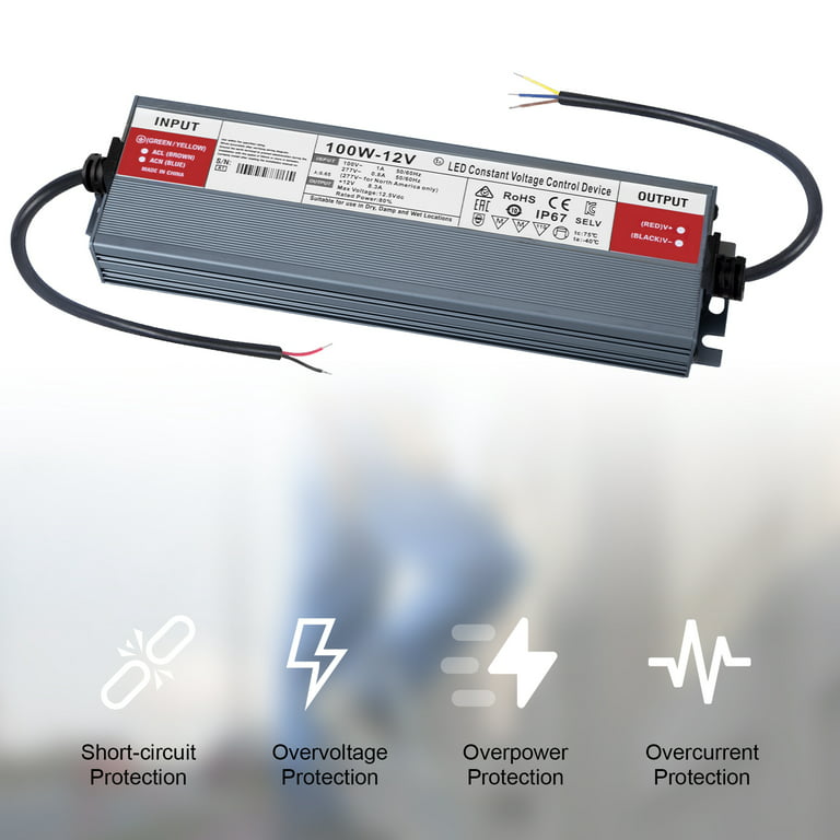 100 W Dc 12V LED Power Supply Trafo Switching Adapter Power 230V Driver Watt