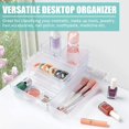 7PCS Clear Plastic Drawer Organizer, Desk Drawer Organizer Tray 4 Size