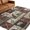 Brown, variant on Farm Patchwork Washable Round Area Rug 5 ft, Country Farmhouse Duck Sheep Rooster Flowers Gingham Soft Non‑Slip Rugs Stain Repellent Indoor Mats for Living‑Room Corner, Breakfast Nook, Sunroom