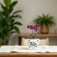 thumbnail image 2 of Orchid Pots with Holes Square Ceramic Orchid Planter Pots 5.5 inch (White), 2 of 18