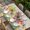 Light Beige Light Pink Light Yellow, variant on Watercolors Tulips Table Cloths for 5 Foot Rectangle Tables, Spring Butterflies Flowers Leaves Plants Patio Waterproof Elastic Fitted Tablecloths, Washable Rectangular Table Cover for Camping