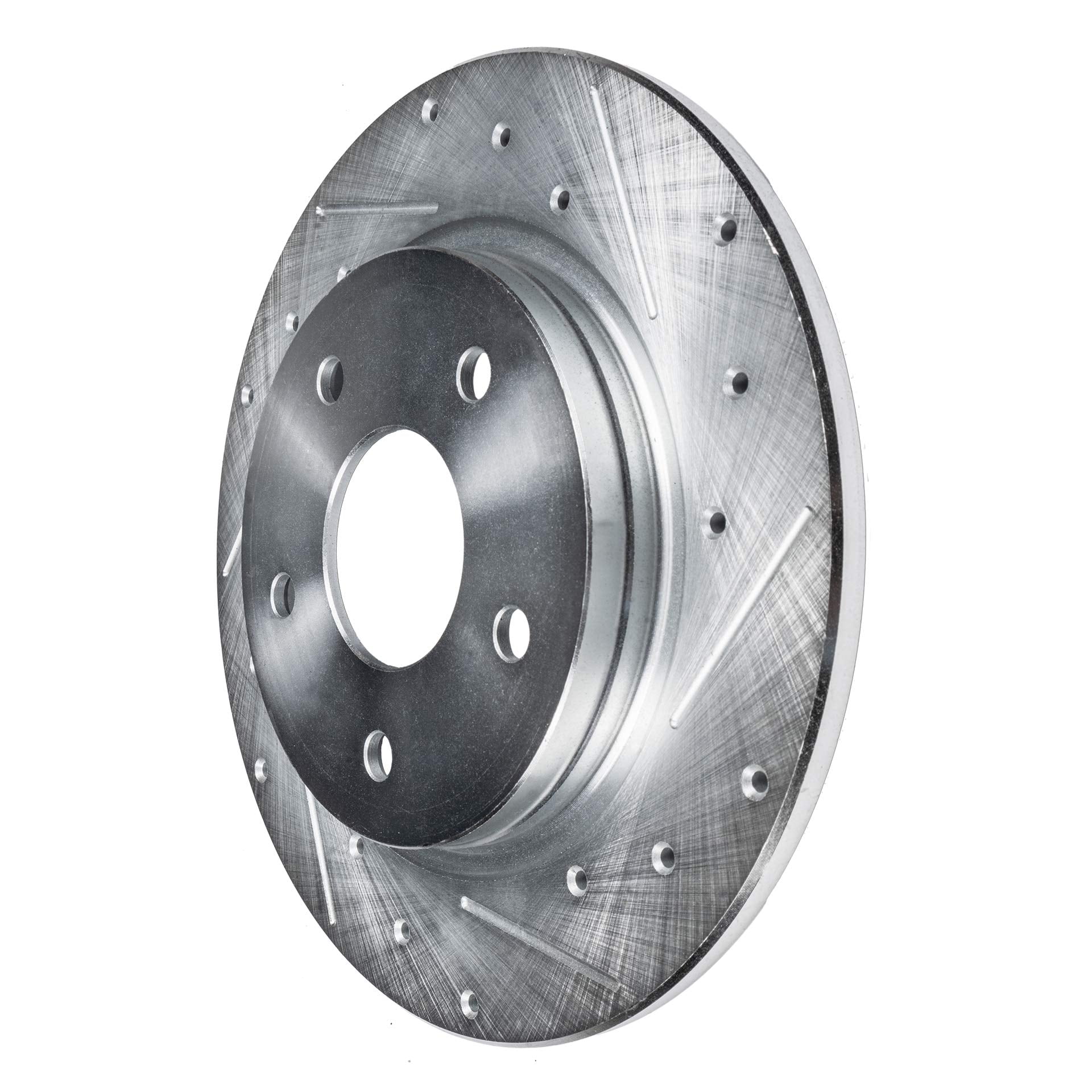 Detroit Axle - Brake Rotors for 2005 2008-2012 Honda Accord, Drilled and Slotted Disc Brake Rotors 2009 2010 2011 Replacement: 11.10" inch Front and Rear Rotor