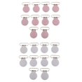 thumbnail image 1 of Clips De Chupete, 20Pcs Iron Metal Round Suspender Snap Chupete Correa Holder, Accesorio Para El Bricolaje De Su Ropa, Reemplazo De Viejas Abrazaderas Hugo Chupete Clip de la liga, 1 of 7