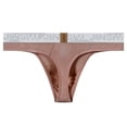 thumbnail image 3 of TANBOM Men's Sexy G-String Comfortable Breathable Tagless Bulge Enhancing Fixed Position Latte XL, 3 of 6