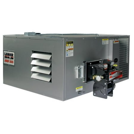 Lanair Products, LLC 200,000 BTU Ceiling Mounted Forced Air Cabinet Heater with Roof Chimney
