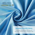 thumbnail image 4 of ALANDA Cooling Pillowcases, 2 Pack Standard & Queen Size Pillowcases Ultra Cool Pillow Cases with Stretch Japanese Q-max 0.55 Arc-Chill Cooling Fiber for Hair Skin Night Sweat Hot Sleeper - Blue, 4 of 9
