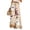 Beige, variant on WTOBBY Women's Casual Wide Leg Pants Stretch Belt Pocket Halloween Print Adjustable Tie Elastic Waist Trousers for Halloween and Autumn Wear,Beige L