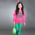 thumbnail image 3 of Ropa infantil de Hello Kitty, ropa deportiva de dibujos animados para niñas de primavera, traje bonito bordado elástico para bebé, traje de dos piezas de manga larga, 3 of 5