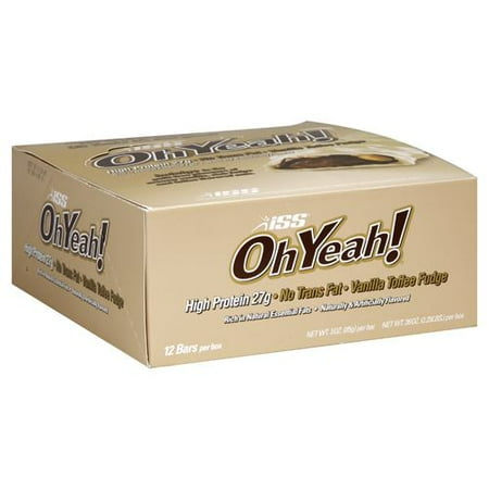 ISS OhYeah! Bar - Vanilla Toffee Fudge - 12 - 3 oz (85 g) bars [36 oz (2.25 lb)]