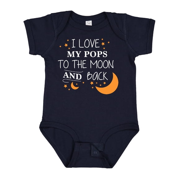 Inktastic I Love My Pops to the Moon and Back Boys or Girls Baby Bodysuit