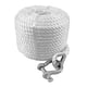 thumbnail image 2 of Cuerda de anclaje de nailon trenzado doble, línea de anclaje para barco, , canoa, acero inoxidable 9mm 31 metros, 2 of 8