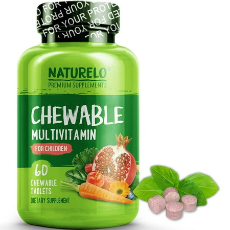 Chewable Multivitamin for Children - Raspberry Flavor - 60 (Best Children's Multivitamin Organic)
