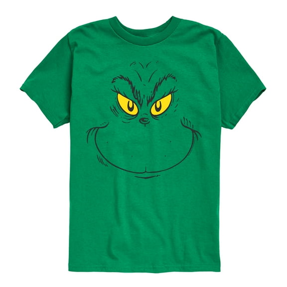 Dr. Seuss - Grinch Face - Toddler And Youth Short Sleeve Graphic T-Shirt