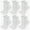 White, variant on Women's Ruffle Socks Casual Cute Ankle Socks Breathable Knit Cotton Socks Soft Frilly Socks for Women 6 Pack