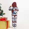 thumbnail image 6 of URMAGIC Matching Family Christmas Onesies Pajamas Sets Elk Hooded Romper PJ's Zipper Jumpsuit Loungewear, 6 of 11
