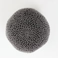 thumbnail image 3 of Kyra Outdoor Fabric Weave Pouf,Dark grey, 3 of 6