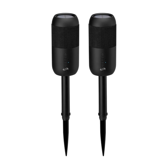 iLive Electronics ISBW240BDL Bluetooth Indoor and Outdoor Waterproof Speakers with Removable Stakes, 2 Count