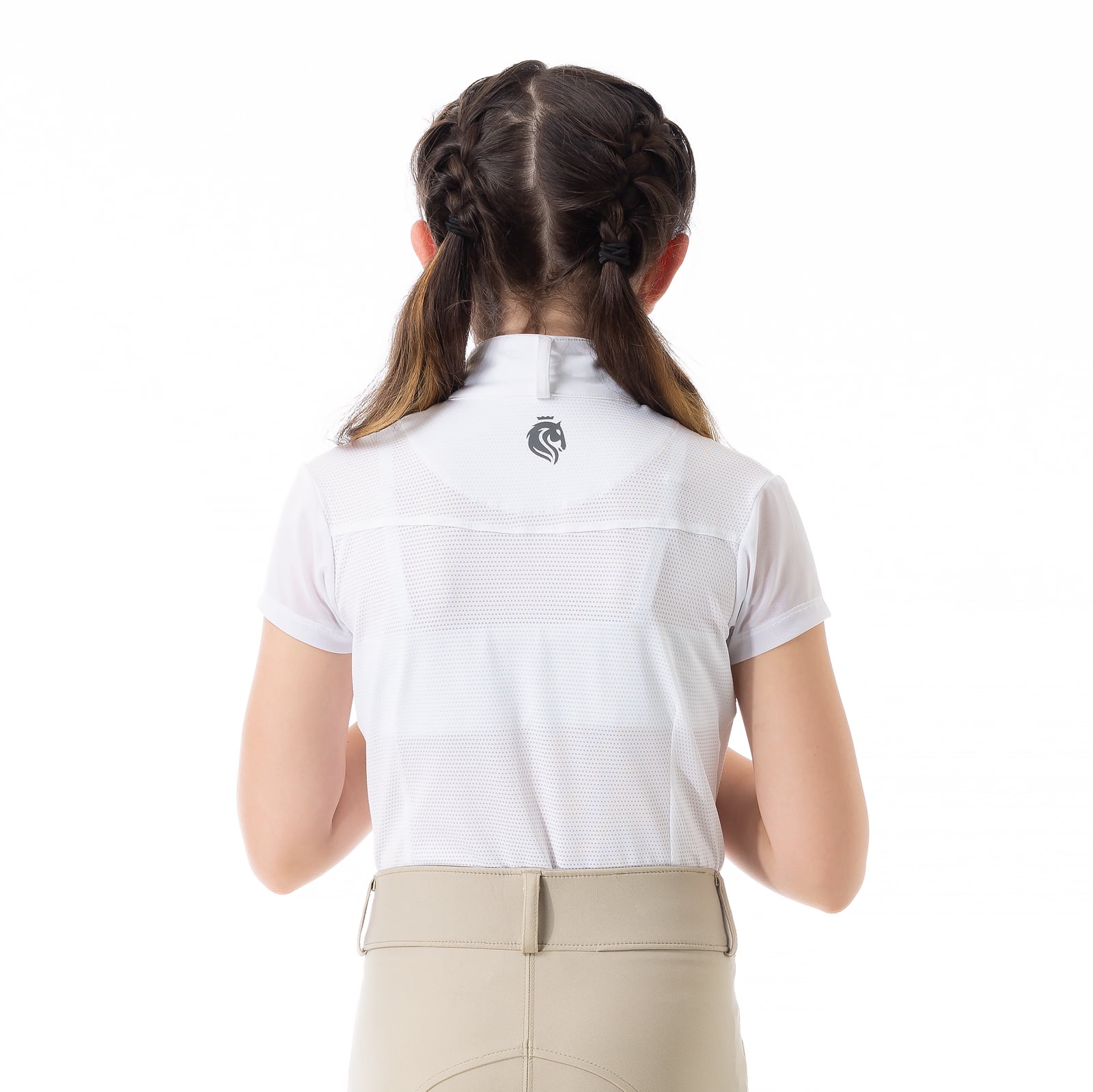 Equinavia Charlotte Kids Equestrian Short Sleeved Show Shirt with Cooling Mesh