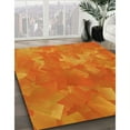 thumbnail image 3 of Ahgly Company Machine Washable Indoor Square Transitional Neon Orange Area Rugs, 8' Square, 3 of 7