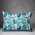 thumbnail image 2 of Creative Products Coastal Blue Leaves 14x20 Indoor / Outdoor Pillow, 2 of 2