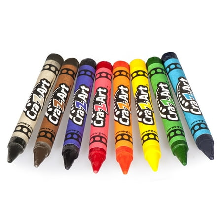 Cra-Z-Art 8 Piece Count Jumbo Crayon, Multicolor, Child Ages 3 and up, Back to School Supplies