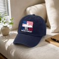 thumbnail image 6 of 9/11 Never Forget American Flag Baseball Cap - 9.11.01 Twin Towers Vintage Washed Cotton Patriot Day Commemorative Hat, Adjustable Unisex Dad Cap for Men and Women, 6 of 6