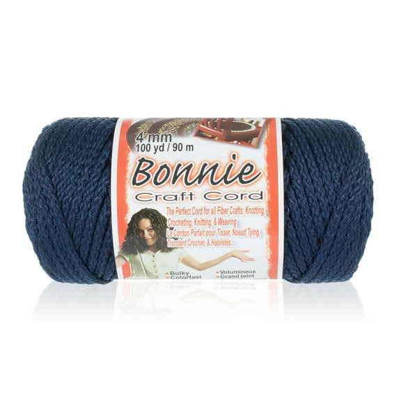 Craft County Bonnie Macrame Cord - 4mm - 100 yd Lengths - Various Colors