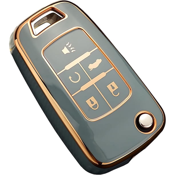 Funda de protección completa para llavero Chevrolet YONGSHENG 5 botones gris