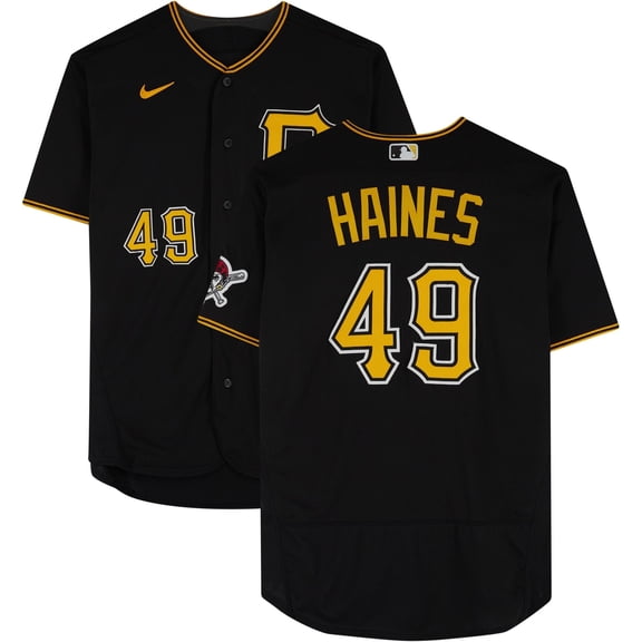 Andy Haines Pittsburgh Pirates Game-Used #49 Black Jersey vs. Chicago White Sox on April 7, 2023 - Fanatics Authentic Certified