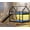 Black, variant on Low Bunk Bed Twin Size with Slide 40° Gentle-Slope & LED Light, House-Shaped with Extra-Tall Guardrail & Ladder, No Box Spring Needed, Black
