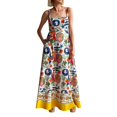 thumbnail image 1 of Vestido UOFOCO con diseños pintados de colores para mujer, 1 of 6