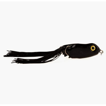 Scum Frog Pro Series Topwater Bass Fishing Hollow Body Frog Lure with Weedless Hooks Black Night One Size