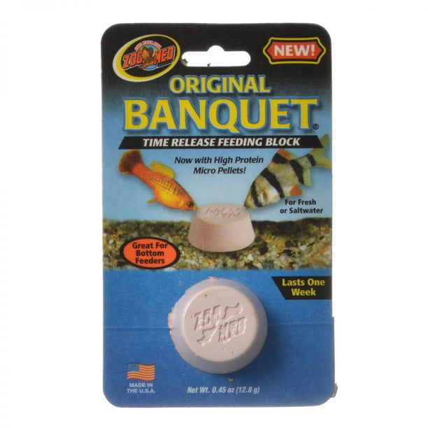 Zoo Med Original Banquet Fish Feeding Block Regular .45 oz (1 Pack