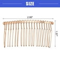 thumbnail image 3 of Vocoste 4 Pcs No Slip Hair Side Combs Accessories Metal Rose Gold Tone 2.95"x1.57", 3 of 6