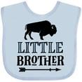 thumbnail image 3 of Inktastic Little Brother Native Buffalo Boys Baby Bib, 3 of 4