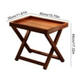 thumbnail image 3 of Folding Bamboo Bedside Tray Table, Portable Snack Serving Stand for Sofa Living Room, Compact Side Table with Guardrail for Drinks(E), 3 of 6