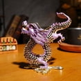 thumbnail image 4 of Adornos del zodiaco de dragón de diamantes llenos de artesanía de esmalte Pise la decoración Yunlong Regalo empresarial de alta gama Adornos artesanales de metal, 4 of 6