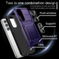 thumbnail image 5 of TECH CIRCLE Case for Samsung Galaxy A54 Phone Cover with Magnetic Kickstand + Metal Ring Holder + Lens Cover, Shockproof Hybrid PC+TPU Covers [360° Rotating Bracket] [Corner Protection] - Purple, 5 of 8