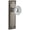 Antique Pewter, variant on Grandeur Fontainebleau Door Knob with Fifth Avenue Plate