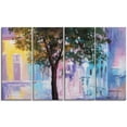thumbnail image 1 of Design Art Walk through Autumn Forest Multipanel Landscape Large Metal Wall Art, 1 of 1