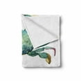 thumbnail image 2 of Crabs Soft Flannel Fleece Blanket, Watercolor Style Effect Sea Animal Theme Pattern Illustration of Crabs Artwork Print, Cozy Plush for Indoor and Outdoor Use, 50" x 60", Orange Teal, by Ambesonne, 2 of 6