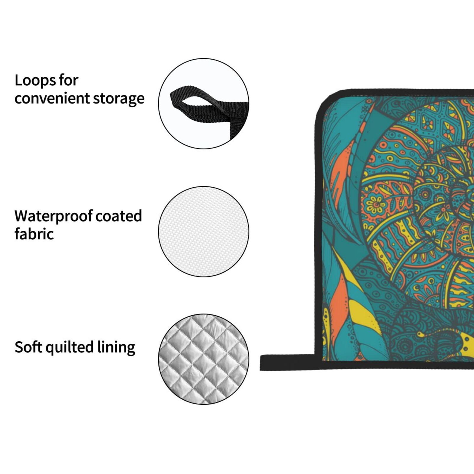 Ornamental Snails Abstract Snail 4Pcs Oven Mitts and Pot Holders Sets Oven Kitchen Gloves Hot Pads for Cooking BBQ Baking Grilling