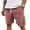 32#Pink, variant on Mens Lightweight Corduroy Shorts Elastic Waist Drawstring Casual Summer Shorts Green S